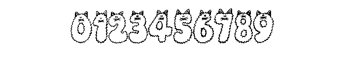 Fluffy Cat By Squeeb Cr Regular Font OTHER CHARS