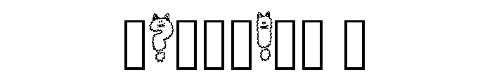Fluffy Cat By Squeeb Cr Regular Font OTHER CHARS