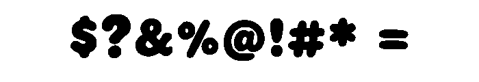 Fluffy Clouds Regular Font OTHER CHARS