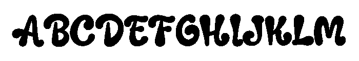 Fluffy Letter Font UPPERCASE