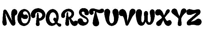 Fluffy Letter Font UPPERCASE