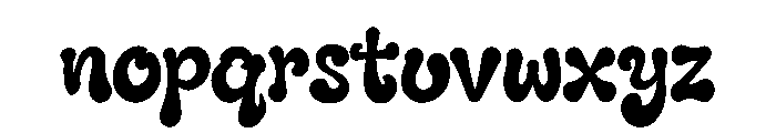 Fluffy Letter Font LOWERCASE