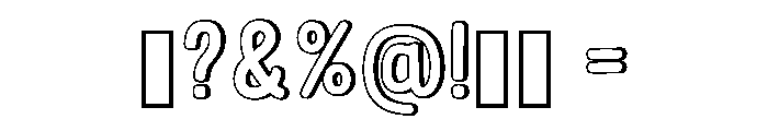 Fluffy Lovers Regular Font OTHER CHARS