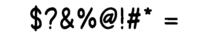 Fluffy Waffles Font OTHER CHARS