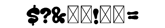 Fluid Font OTHER CHARS