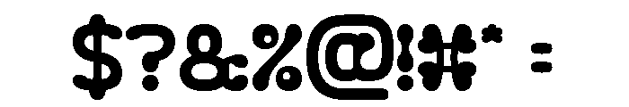 Fluidity Bold Font OTHER CHARS