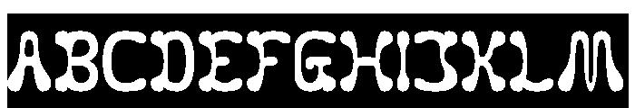 Fluidity-Inverse Font UPPERCASE