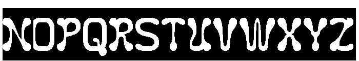 Fluidity-Inverse Font UPPERCASE
