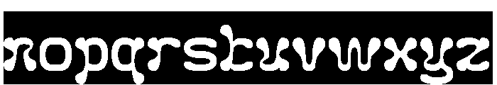 Fluidity-Inverse Font LOWERCASE