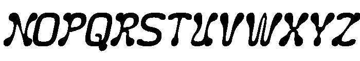 Fluidity Italic Font UPPERCASE