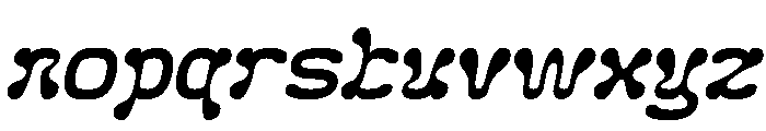 Fluidity Italic Font LOWERCASE