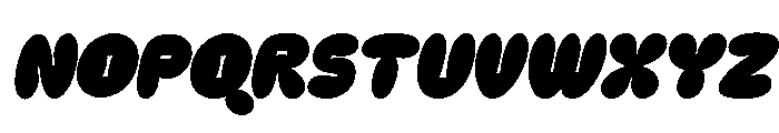 Flukin Oblique Regular Font UPPERCASE