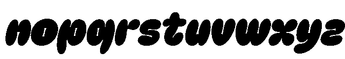 Flukin Oblique Regular Font LOWERCASE