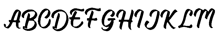 Flute Font UPPERCASE