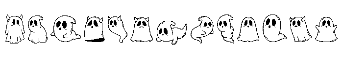 Fly Ghost Regular Font UPPERCASE