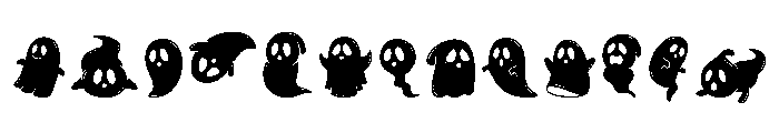 Fly Ghost Regular Font LOWERCASE