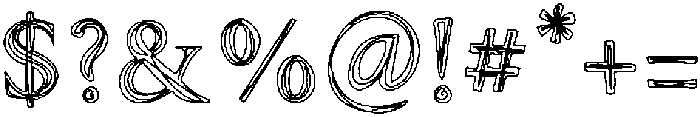FLORA Regular otf (400) Font OTHER CHARS