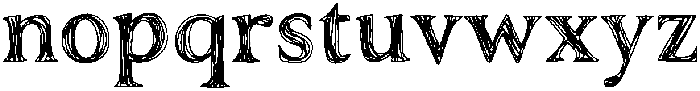 FLORA Regular otf (400) Font LOWERCASE