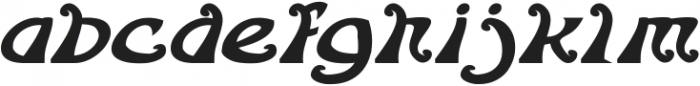 FLOWER GENERATION Italic otf (400) Font LOWERCASE