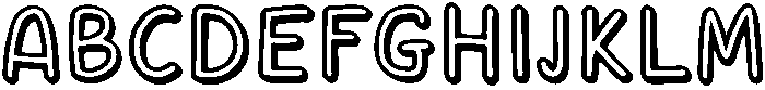 FLOWERS Regular otf (400) Font UPPERCASE