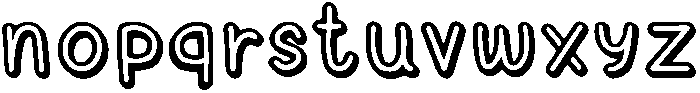 FLOWERS Regular otf (400) Font LOWERCASE