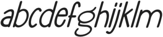 FLOWERY Italic Regular otf (400) Font LOWERCASE