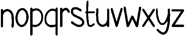 FLOWERY otf (400) Font LOWERCASE
