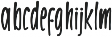 FLOWHITE Regular otf (400) Font LOWERCASE