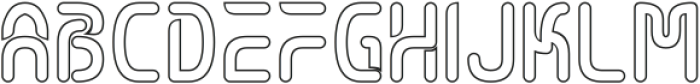 FLOWING AIR-Hollow otf (400) Font UPPERCASE