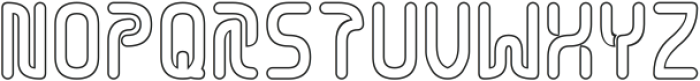 FLOWING AIR-Hollow otf (400) Font UPPERCASE