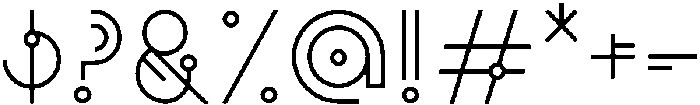 FLUX Regular otf (400) Font OTHER CHARS