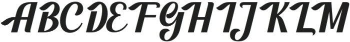 Flahilla Regular otf (400) Font UPPERCASE