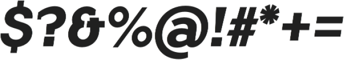 Flamante SemiSlab Bold Italic otf (700) Font OTHER CHARS