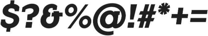 Flamante Serif Bold Italic otf (700) Font OTHER CHARS