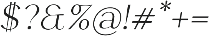 Flambe Light Italic otf (300) Font OTHER CHARS