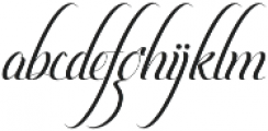 Flamboyan otf (400) Font LOWERCASE