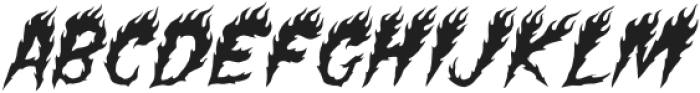 Flames Regular otf (400) Font UPPERCASE