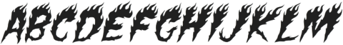 Flames Regular otf (400) Font LOWERCASE