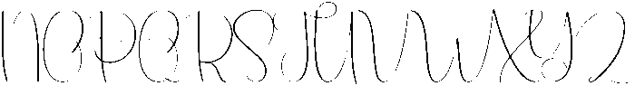 Flamingo Regular otf (400) Font UPPERCASE