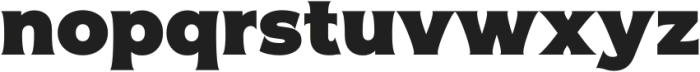 Flared Black otf (900) Font LOWERCASE