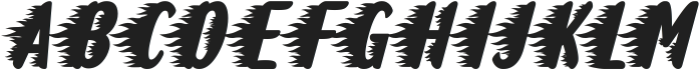 Flashe Italic otf (400) Font UPPERCASE