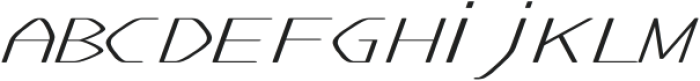 Flatened Italic otf (400) Font LOWERCASE