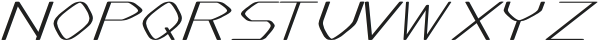 Flatened Italic otf (400) Font LOWERCASE