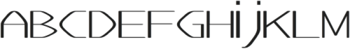 Flatened Regular otf (400) Font LOWERCASE