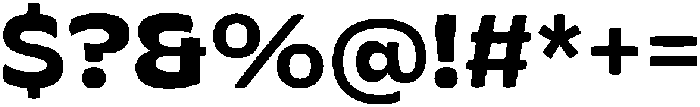 Flatface Briska Semi bold otf (600) Font OTHER CHARS