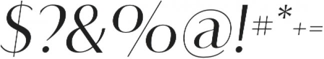Flatline Regular-Italic otf (400) Font OTHER CHARS