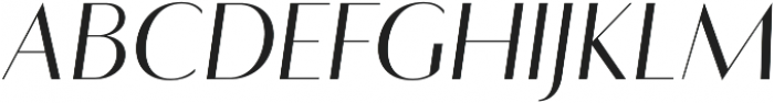 Flatline Regular-Italic otf (400) Font UPPERCASE