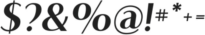 Flatline Sans Bold Italic otf (700) Font OTHER CHARS