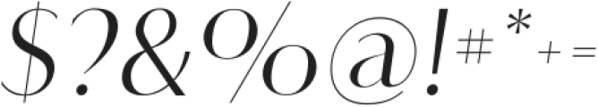 Flatline Sans Light Italic otf (300) Font OTHER CHARS