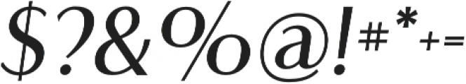Flatline SemiBold-Italic otf (600) Font OTHER CHARS